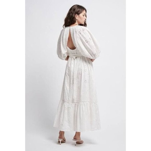 Aje Silvatica BRODERIE Midi Dress White - Picture 2 of 15
